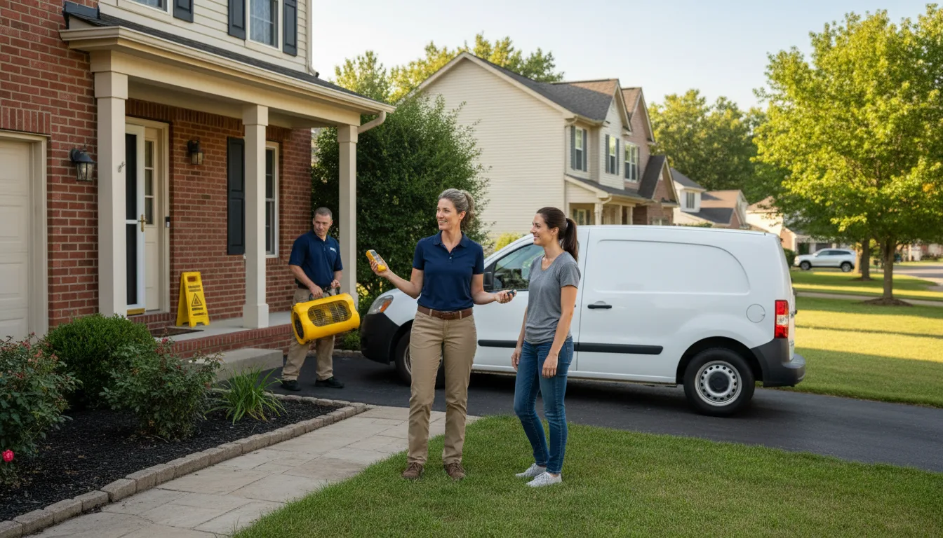 Water restoration image for Dehumidification And Cleanup Services in Navarre, OH